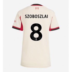 Dámské fotbalový oblečení Liverpool Dominik Szoboszlai #8 Venkovní košile 2025-26 Krátkým Rukávem